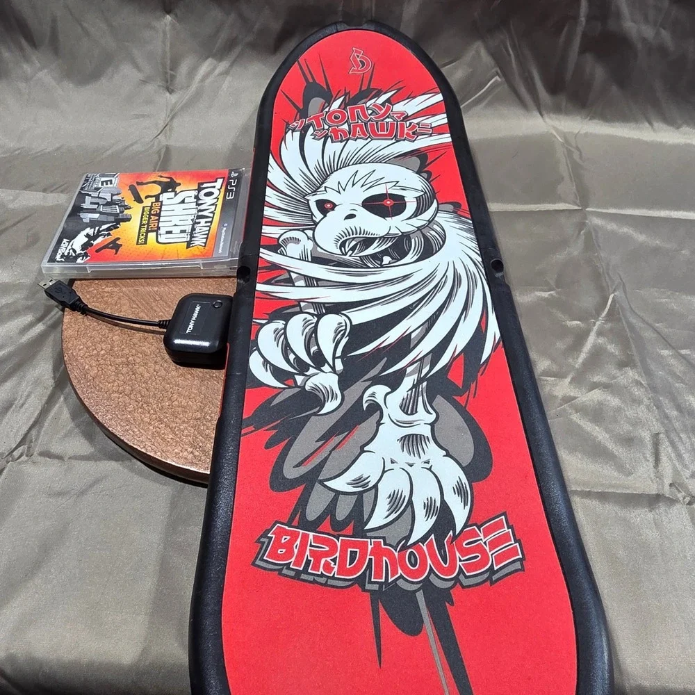 Tony Hawk Shred PS3 Bundle Wireless Skateboard Controller Dongle Birdhouse Game